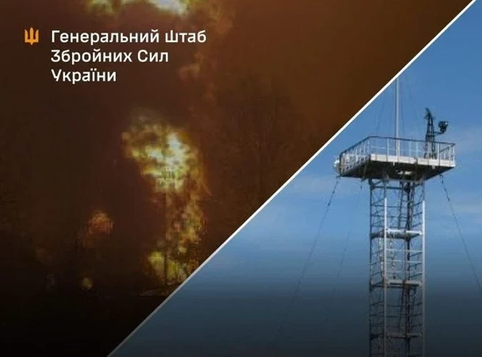 Радіолокаційна станція «Буссоль-С», уражена на тимчасово окупованому лівобережжі Херсонської області