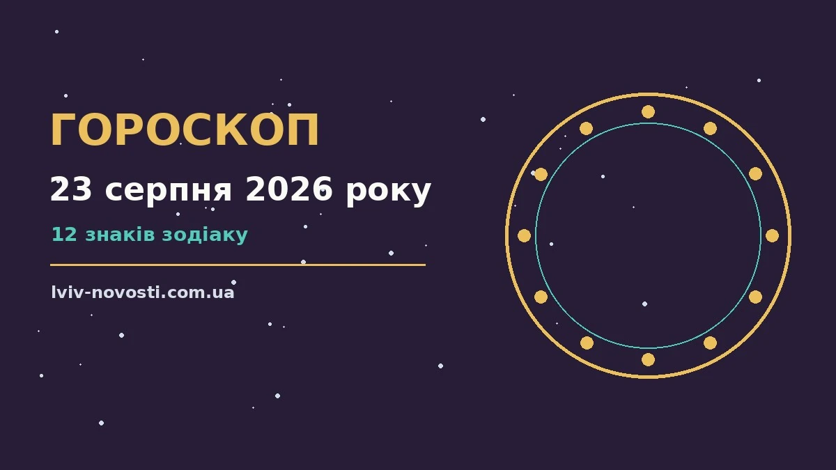 Гороскоп на 23 серпня 2026 року: ритм дня для 12 знаків для грошей і кохання