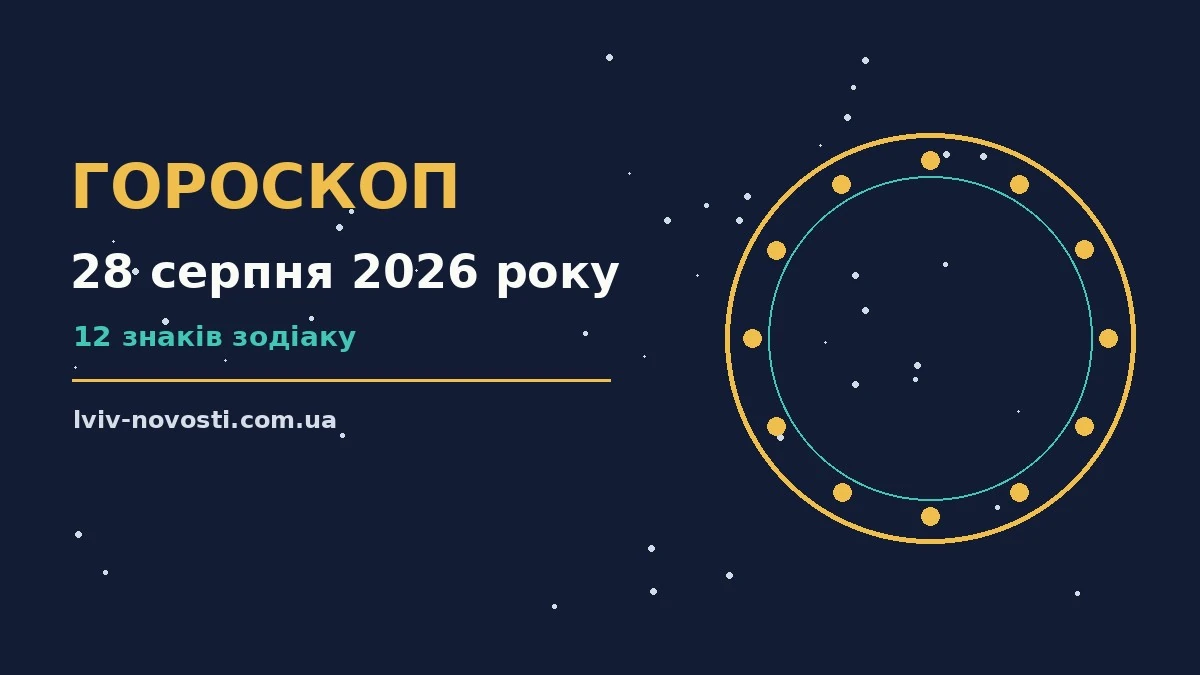 Гороскоп на 28 серпня 2026 року: ритм дня для 12 знаків для грошей і кохання