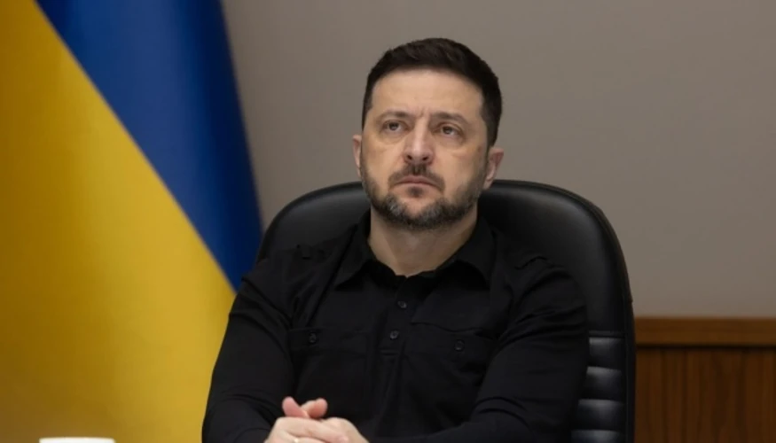 Фото ОП: Володимир Зеленський під час звернення