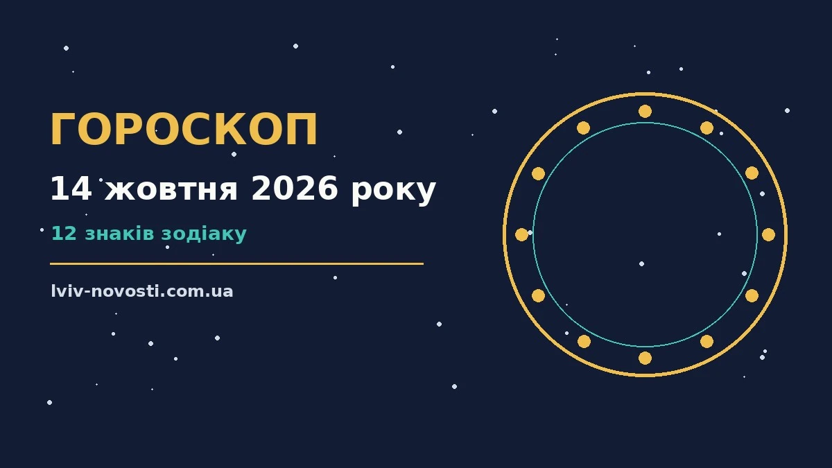 Гороскоп на 14 жовтня 2026 року: ритм дня для 12 знаків для грошей і кохання