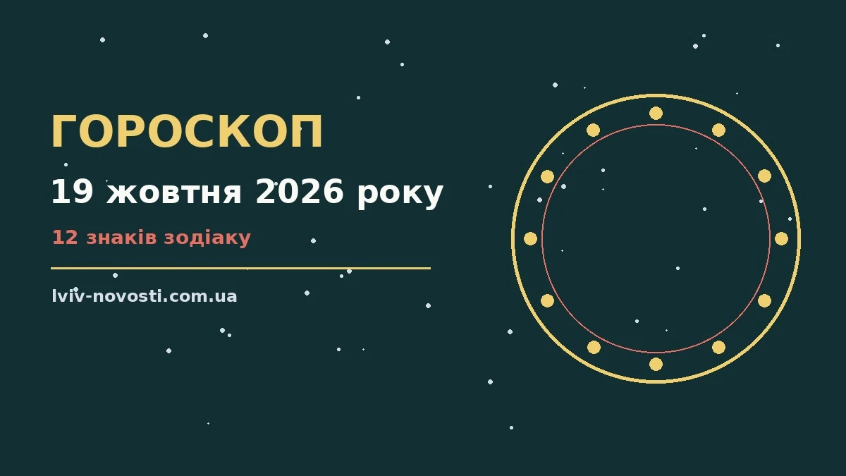 Гороскоп на 19 жовтня 2026 року: ритм дня для 12 знаків для грошей і кохання