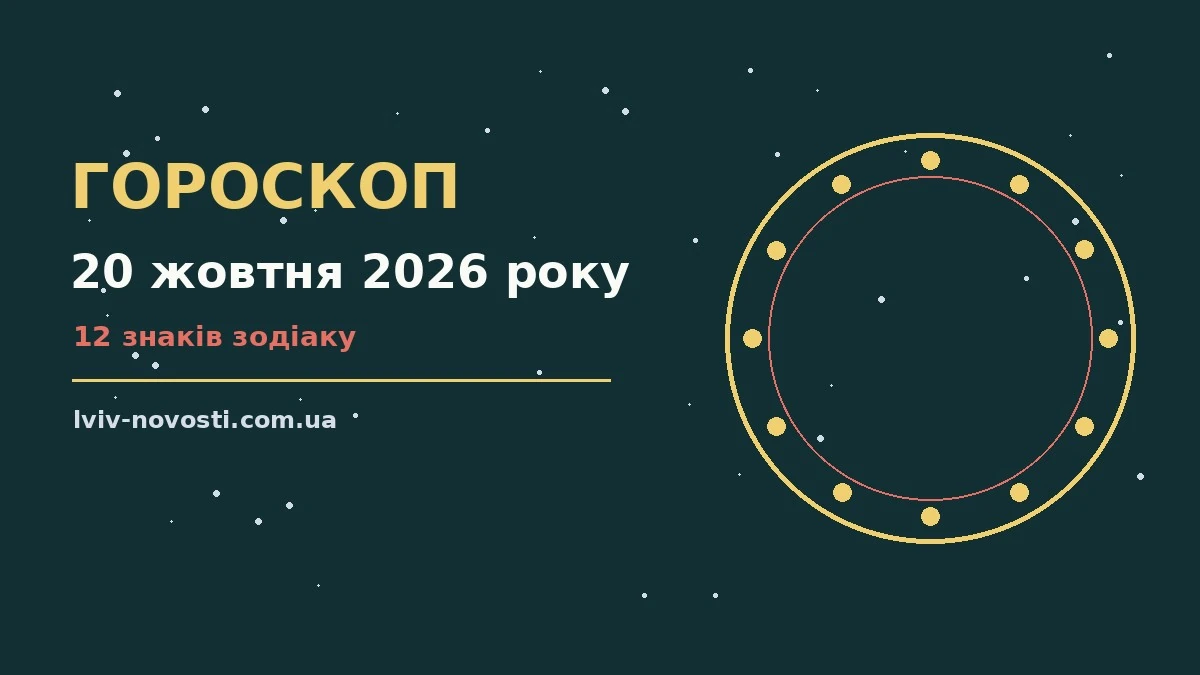 Гороскоп на 20 жовтня 2026 року: ритм дня для 12 знаків для грошей і кохання