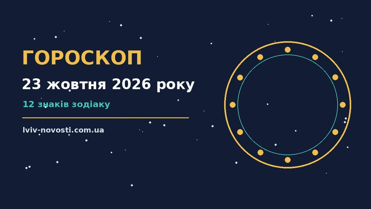 Астрологічний гороскоп на 23 жовтня 2026 року, знаки зодіаку та планетарний ритм дня