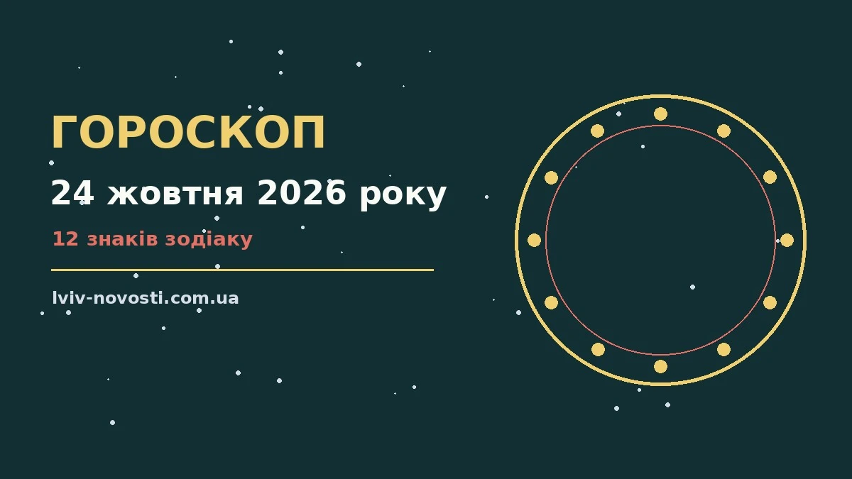 Астрологічний гороскоп на 24 жовтня 2026 року для дванадцяти знаків зодіаку