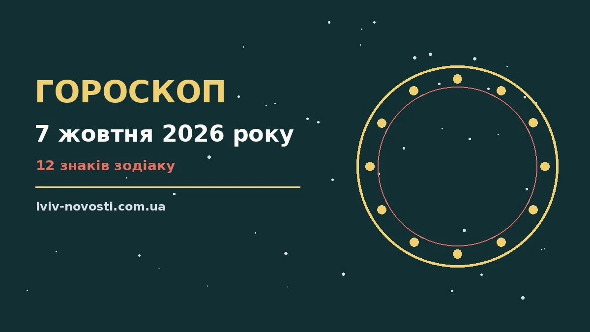 Гороскоп на 7 жовтня 2026 року: ритм дня для 12 знаків для грошей і кохання