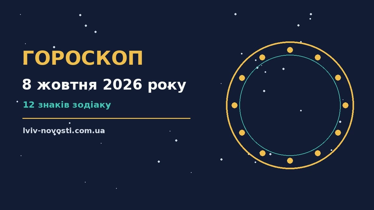Гороскоп на 8 жовтня 2026 року: ритм дня для 12 знаків для грошей і кохання
