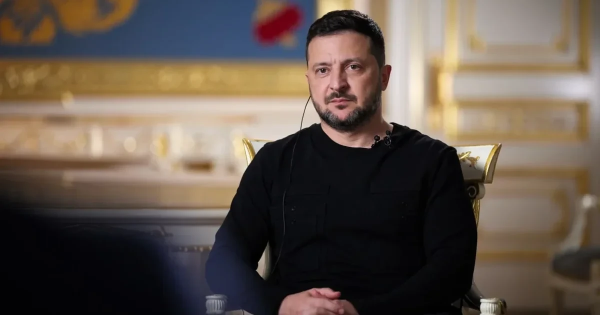 Президент України Володимир Зеленський під час інтерв'ю Reuters